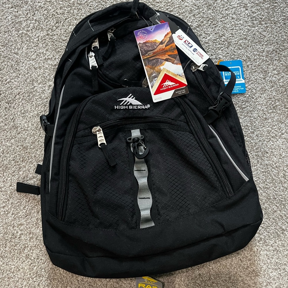 NWT High Sierra Black Backpack